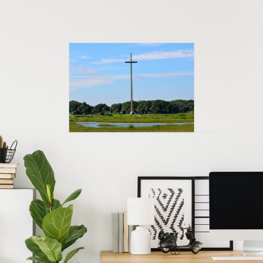 Great Cross in St. Augustine, Florida Poster (Thuiskantoor)