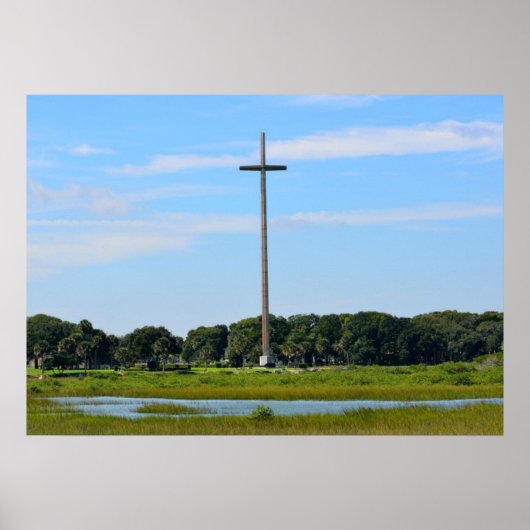 Great Cross in St. Augustine, Florida Poster (Voorkant)