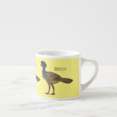 Great curassow bird cartoon illustration espresso kop (Rechts)