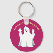 Great Cute Trumpy Ghost Sleutelhanger (Voorkant)