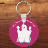 Great Cute Trumpy Ghost Sleutelhanger (Voorkant)