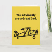 Great Dad Plane 2-C Familie Kaart (Voorkant)