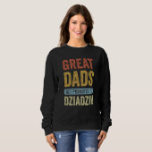 Great Dads Get Promoted To Dziadziu Polish Grandpa Trui (Voorkant volledig)