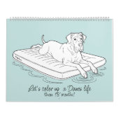 Great Dane 18-Maanden Kleurboek Persoonlijk Kalender (Hoes)