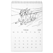Great Dane 18-Month Coloring Personalized Kalender (Feb 2026)