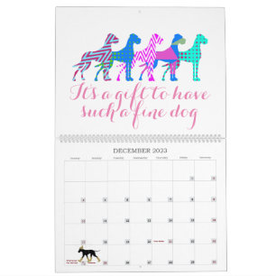 Great Dane aangepast bericht Kalender