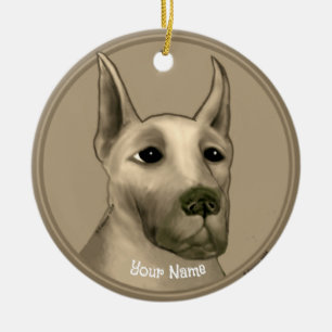 Great Dane aangepaste naam Keramisch Ornament