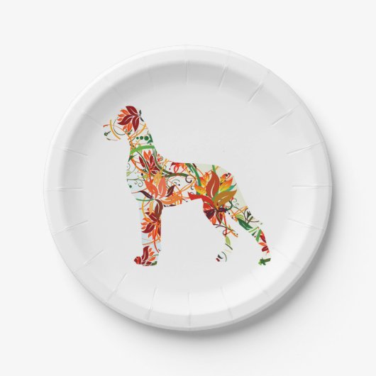 Great Dane Abstract Papieren Bordje (Voorkant)