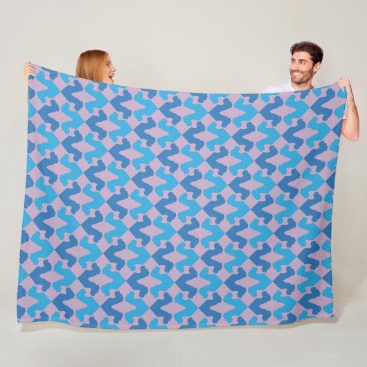 Great Dane abstract patroon Fleece Deken (In situ)