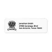 GREAT DANE | Afbeelding op retouradres Etiket (Voorkant)