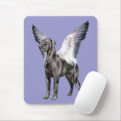 Great Dane Angel Black UC Muismat (Met muis)