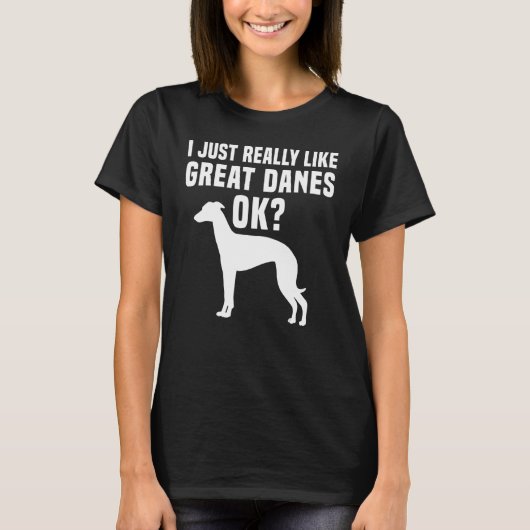Great Dane Apparel Great Dog Owners Design T-shirt (Voorkant)