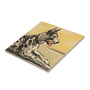 Great Dane Art Tegeltje