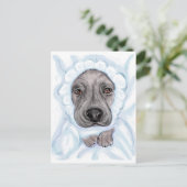 Great Dane Baby Black Boy koninklijke Briefkaarten (Staand voorkant)