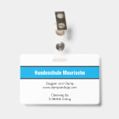 Great Dane Badge (Achterkant met clip)