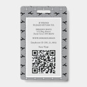 Great Dane bedrijfs-ID Badge (Achterkant)