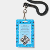 Great Dane bedrijfs-ID Badge (Achterkant met lanyard)