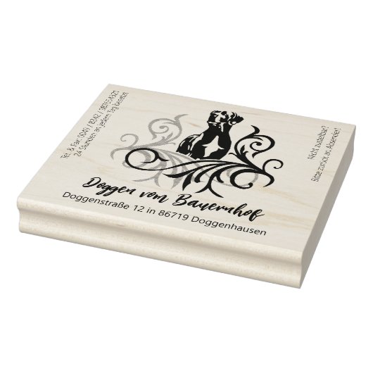 Great Dane Big  Rubberstempel (Stempel)