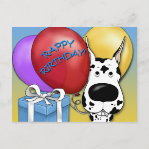Great Dane Birthday Briefkaart