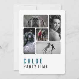 Great Dane Birthday Invitation Kaart