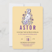 Great Dane Birthday Invitation Kaart (Voorkant)