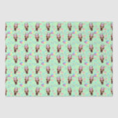 Great Dane Birthday Tissue Paper in Green Tissuepapier (Voorkant)