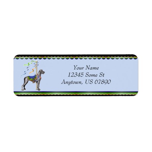 Great Dane Black Carrousel UC-labels Etiket (Voorkant)