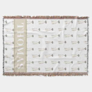 Great Dane (Black White Harlequin) Deken