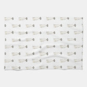 Great Dane (Black White Harlequin) Theedoek (Horizontaal)