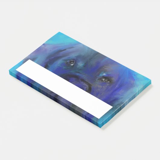 Great Dane Blauwe Schildering Post-it® Notes (Schuin)