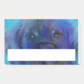 Great Dane Blauwe Schildering Post-it® Notes (Voorkant)