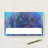 Great Dane Blue Painting Post-it® Notes (Op bureau)