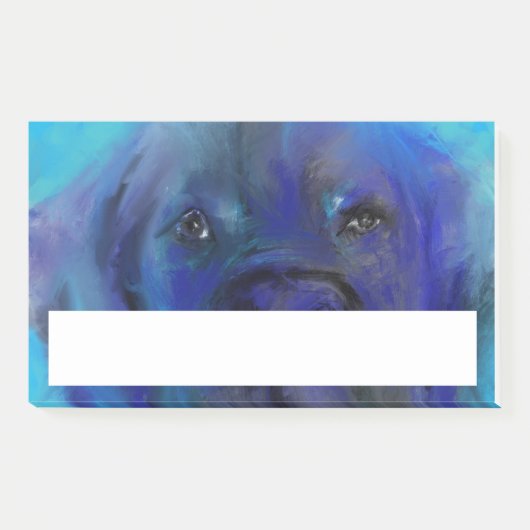 Great Dane Blue Painting Post-it® Notes (Voorkant)