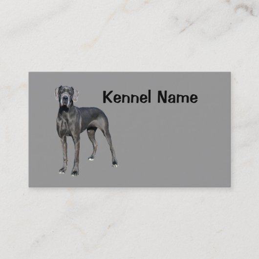 Great Dane Breeder Visitekaartje (Voorkant)
