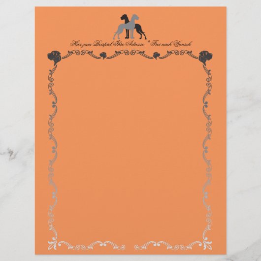 Great Dane Briefhoofd Hoofden Flyer (Voorkant)