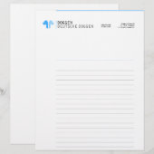 Great Dane Briefpapier Briefhoofd (Voorkant / Achterkant)