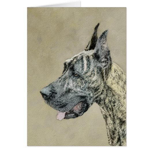 Great Dane (Brindle) schilderen - Oorspronkelijke  (Voorkant)