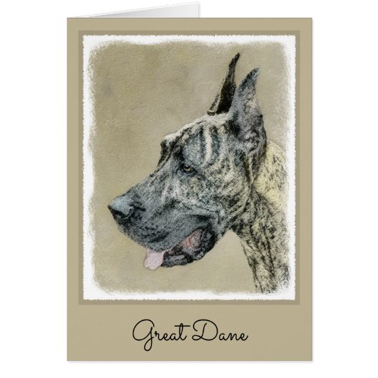 Great Dane (Brindle) schilderen - Oorspronkelijke (Voorkant)