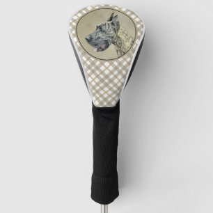 Great Dane (Brindle) schilderen - Oorspronkelijke  Golfheadcover