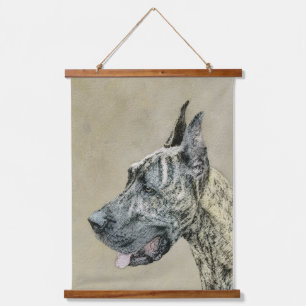 Great Dane (Brindle) schilderen - Oorspronkelijke  Hangend Wandkleed