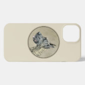 Great Dane (Brindle) schilderen - Oorspronkelijke  iPhone Hoesje (Achterkant horizontaal)