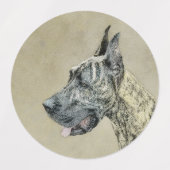 Great Dane (Brindle) schilderen - Oorspronkelijke Labels (Design 1)