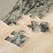 Great Dane (Brindle) schilderen - Oorspronkelijke  Legpuzzel (Zijkant)