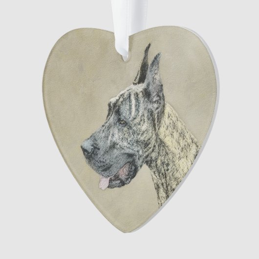 Great Dane (Brindle) schilderen - Oorspronkelijke  Ornament (voorkant)