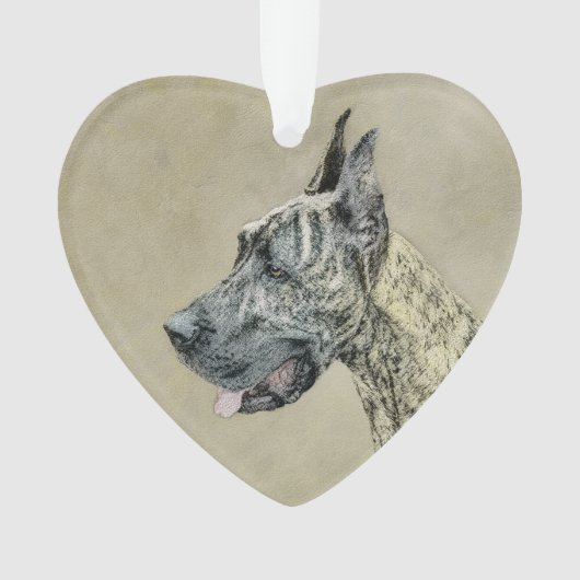 Great Dane (Brindle) schilderen - Oorspronkelijke  Ornament (voorkant)