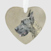 Great Dane (Brindle) schilderen - Oorspronkelijke  Ornament (achterkant)