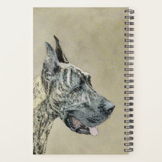 Great Dane (Brindle) schilderen - Oorspronkelijke  Planner (Achterkant)