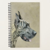 Great Dane (Brindle) schilderen - Oorspronkelijke  Planner (Voorkant)