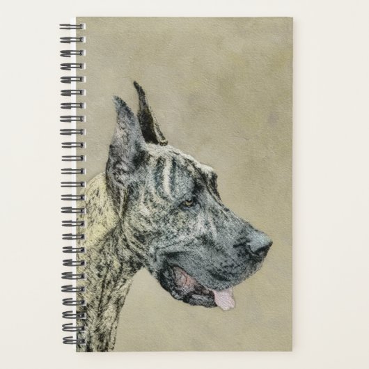 Great Dane (Brindle) schilderen - Oorspronkelijke  Planner (Voorkant)