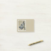 Great Dane (Brindle) schilderen - Oorspronkelijke  Post-it® Notes (Op bureau)